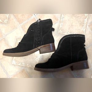 Cute black boho booties